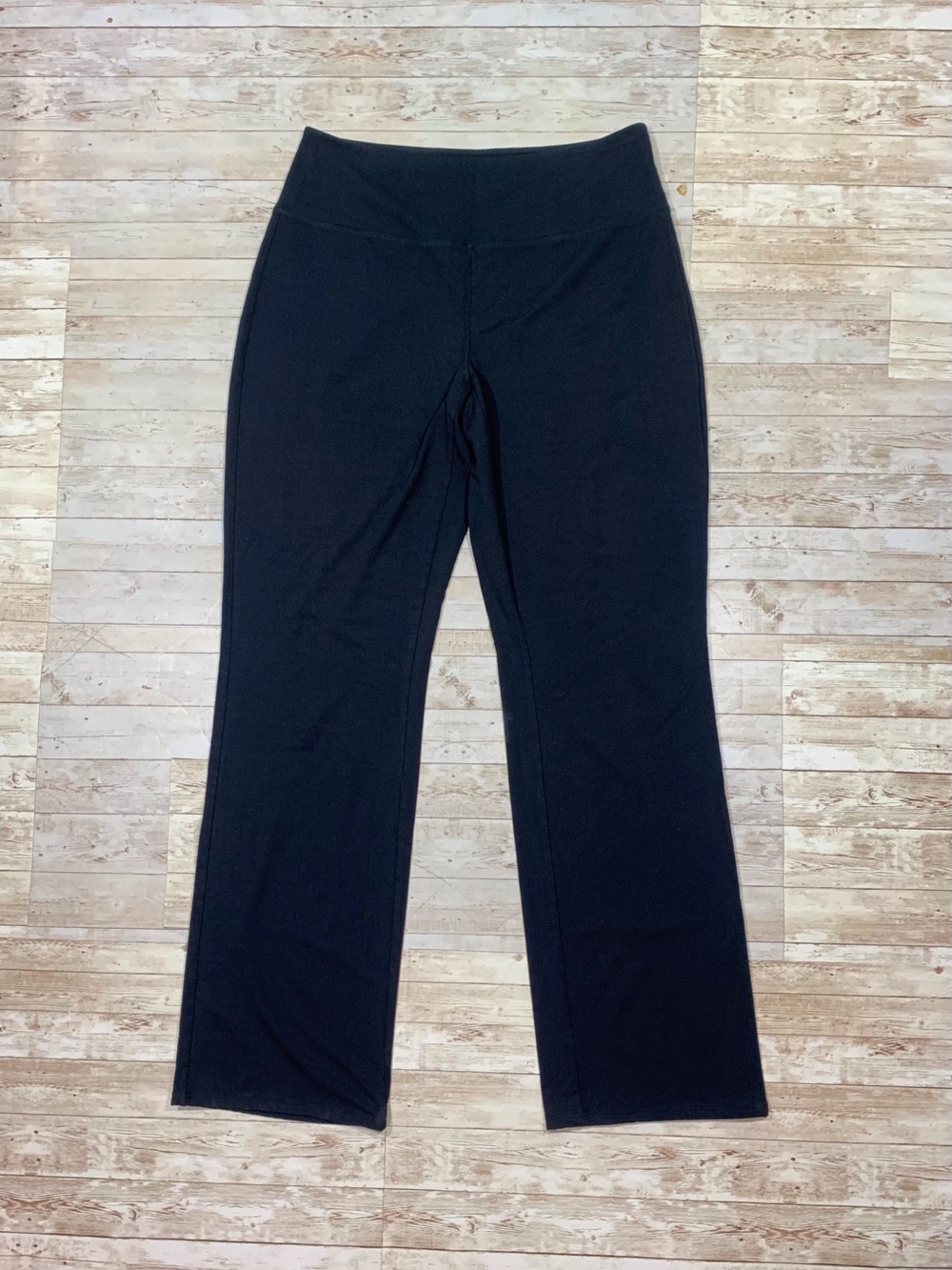 J. Jill Wearever Black Pull On Smooth Fit High Rise Bootcut Pants Size M Tall